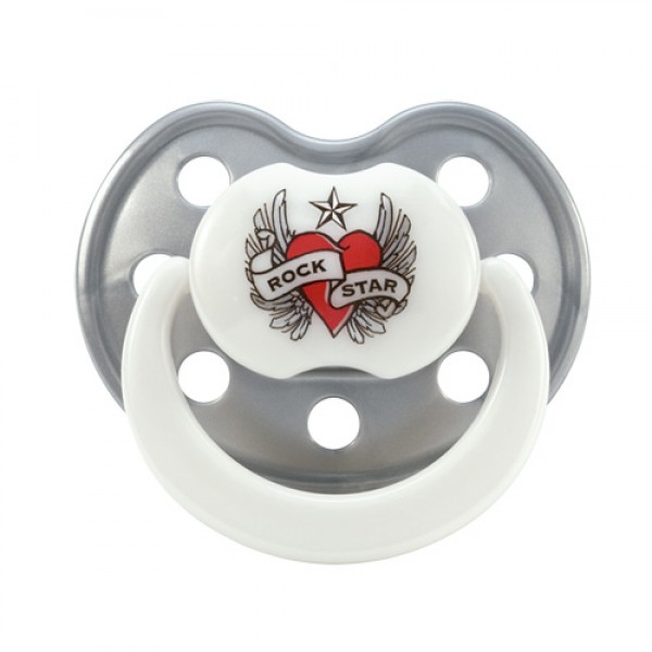 Rock Star Baby Heart & Wings силиконов биберон Rock Star Baby Heart & Wings силиконов биберон